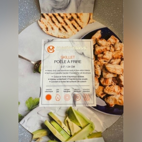 Masterclass Beige Speckled Skillet 9.5” New Tan - Picture 2 of 2